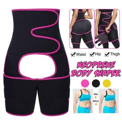 Women Hot Sweat Slimming High Waist Shapewear Body Shaper Fitness Belt Sports Neoprene Thigh Hip