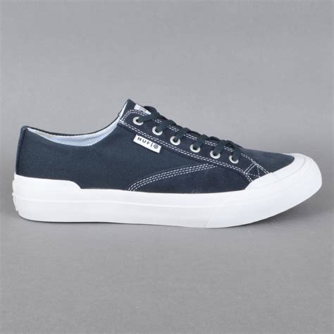 Huf Classic Lo Ess Skate Shoes Navy White Skate Shoes From Native