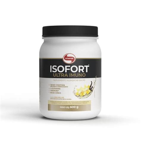 Isofort Ultra Imuno Sabor Baunilha 600g Vitafor Whey Protein