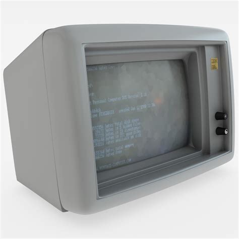 Old Ibm Monitor 3d C4d