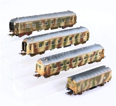 Lima H Modeltrein Personenwagen Vier Wagons In Camouflage