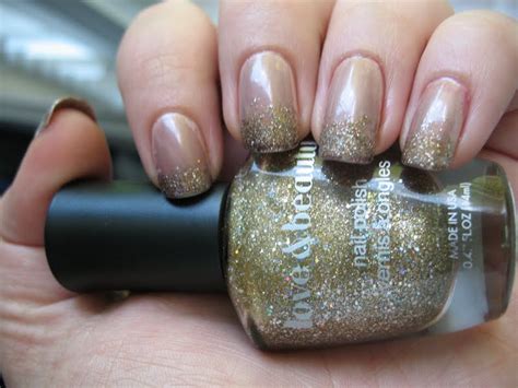 Moondancerjen S Nails Nude With Sparkly Tips