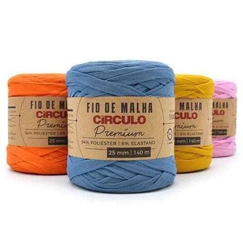 Fio De Malha Circulo Premium 140 Metros 25mm Shopee Brasil