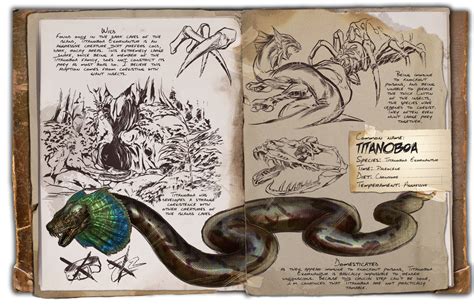 Ark Survival Evolved Dossiers Titanoboa By Djdinojosh On Deviantart