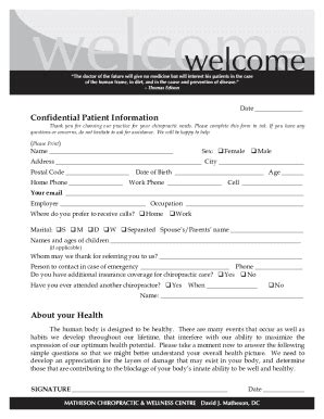 Fillable Online New Patient Form Cdn Vortala Fax Email Print