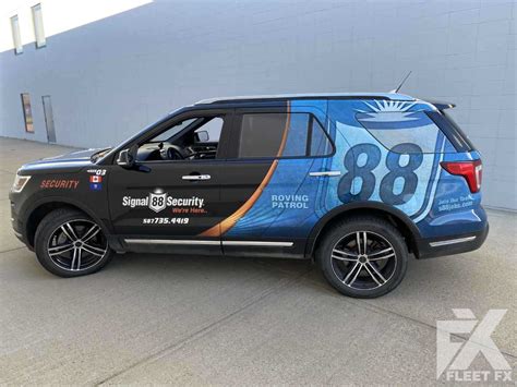 Signal 88 Security Partial Car Wrap Ford Explorer Edmonton