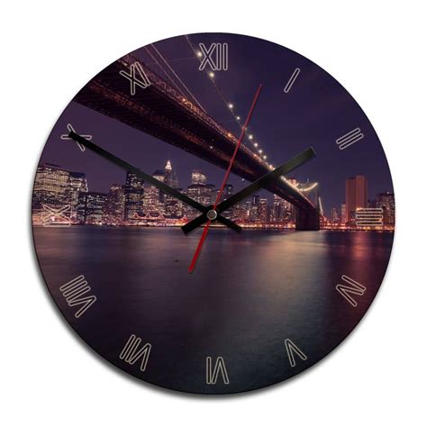 Orologio In Legno Lights In New York City Wall Art It