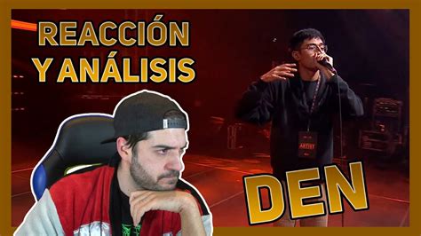 Den Eliminatoria GBB 21 Reaccion Y Analisis YouTube