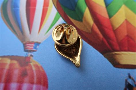 Hot Air Balloon Gold Dipped Pewter Lapel Pin CC484G Etsy