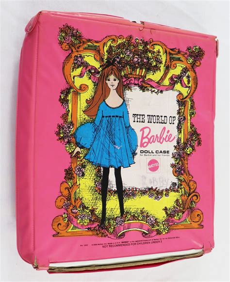 Vintage Barbie Doll Double Trunk Mattel World Of Barbie Pink