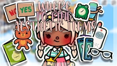 Where To Find Aesthetic Items In Toca Boca Youtube