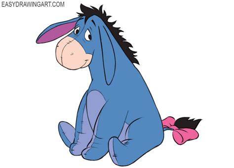 How to Draw Eeyore - Easy Drawing Art