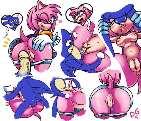 Rule 34 Amy Rose Anthro Ass Balls Breasts Clothing Cum Cum Inside