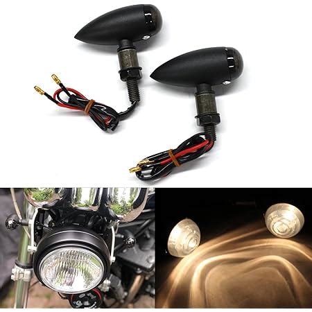 Jmtbno Led Clignotants Moto Indicateurs De Moto Aluminium Balle Mini