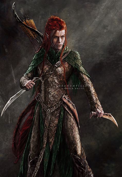 Tauriel Concept Art Weta Workshop Brunuhvielle Brunuhvielle