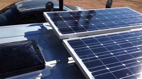 Installing Solar Panels Roof Rack On The Ford E350 DIY Camper Van