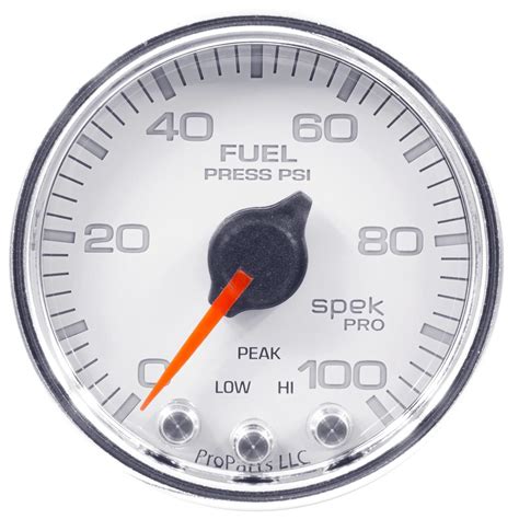 Autometer White Chrome In Psi Stepper Motor With Peak