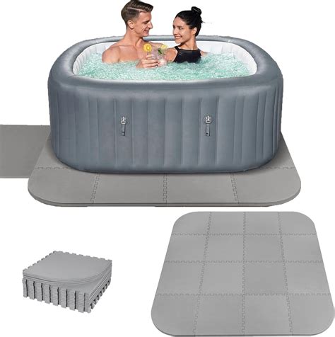 Amazon Nisorpa 1 2 Extra Thick Hot Tub Mat 85 Inch Hot Tub Pad Foundation For Inflatable