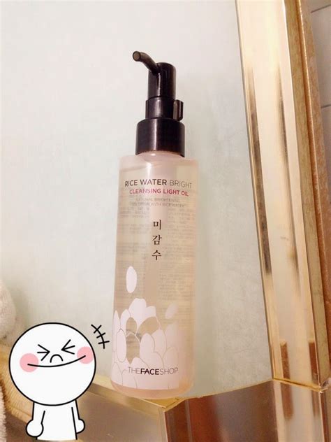 Review The Face Shops Rice Water Bright Cleansing Light Oil