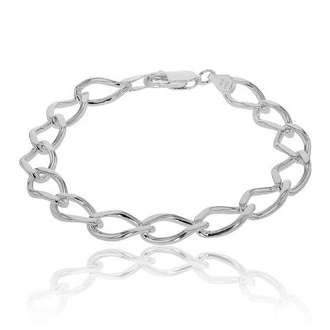 Bracelet Maille Rombo En Argent Massif Ocarat