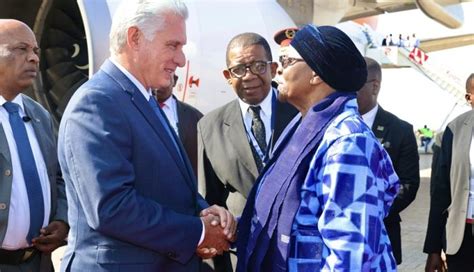 D Az Canel Visita Namibia Ltima Parada De Su Gira Por Frica