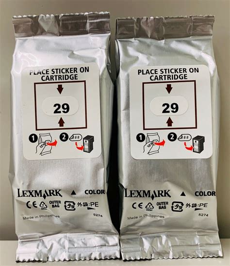 New Genuine Lexmark 29 2PK Ink Cartridges X Series X5075 X2500 Z Series