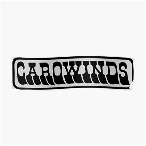 "Carowinds 1973 Black Logo " Poster by carowindsfanson | Redbubble