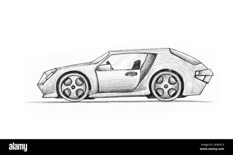 how to sketch a car