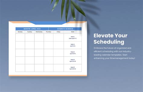 Free Lesson Plan Calendar Template - Download in Word, Google Docs ...