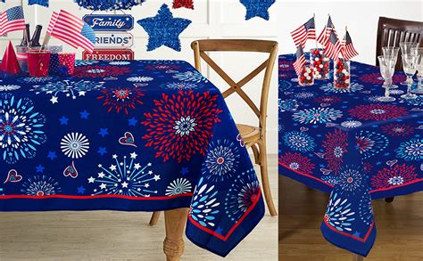 Amazon Th Of July Tablecloth Patriotic Decorations Red White And