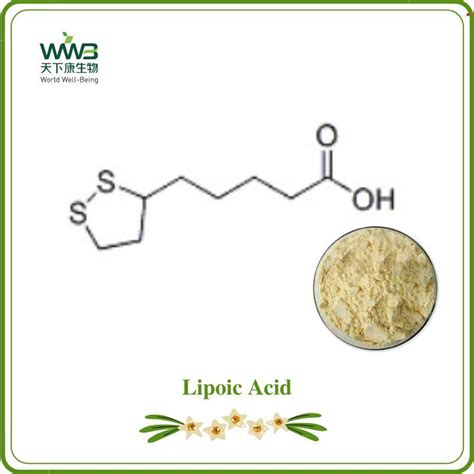 Lipoic Acid Thiotic Acid Thioctic Powder - China Herbal Extract and ...