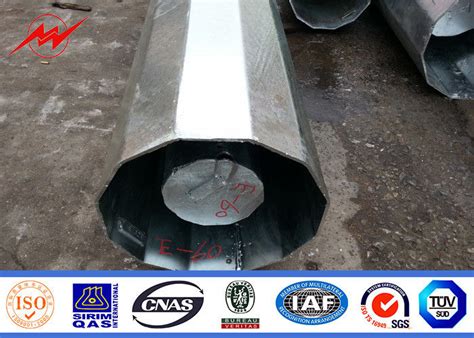 Hot Dip Galvanized M Electric Steel Tubular Pole Gr Transmission Line Poles