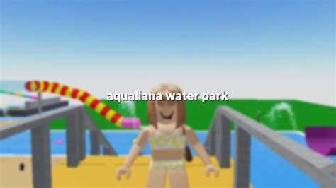 Roblox With Mila Aqualiana Water Park YouTube