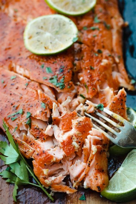 Cedar Plank Honey Lime Salmon Getslimthin