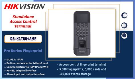 Ds K1t804amf Standalone Access Control Terminal In Lanka