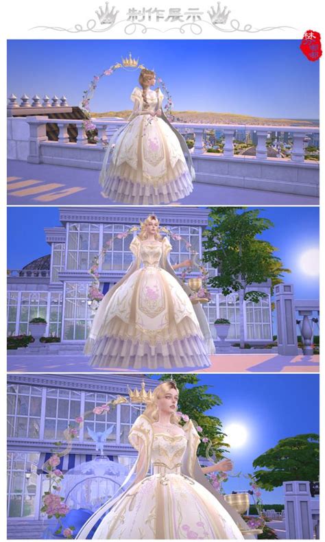 Sims Fendudu Dtthe Princess Dress Patron Princess Dress