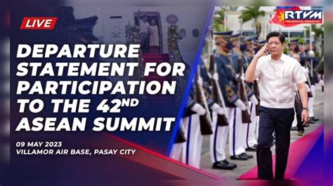 PBBM 42ND ASEAN SUMMIT DEPARTURE STATEMENT 05 09 2023 YouTube