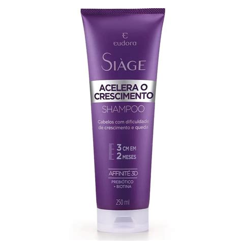 Shampoo Siàge Acelera O Crescimento 250ml Eudora Net