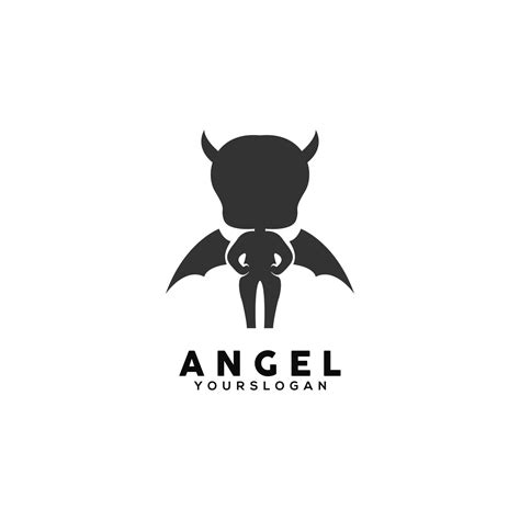 angel logo design 5462929 Vector Art at Vecteezy