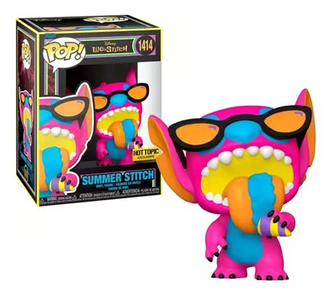 Funko Pop Summer Stitch Hot Topic Blacklight Exclusivo Cuotas Sin Inter S