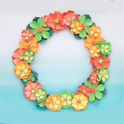 Martha Stewart Paper Flower Wreath Cricut® Michaels