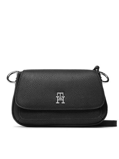 Tommy Hilfiger Borsetta Th Emblem Flap Crossover AW0AW14502 Nero