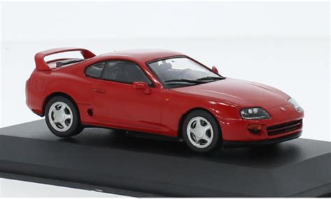 Diecast Model Cars Toyota Supra 1 43 Solido Mk4 A80 Red 2001