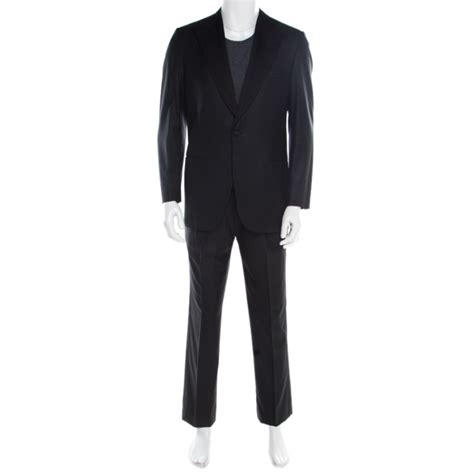 Brioni Black Super 160s Wool Quirinale Tuxedo Suit M Brioni The