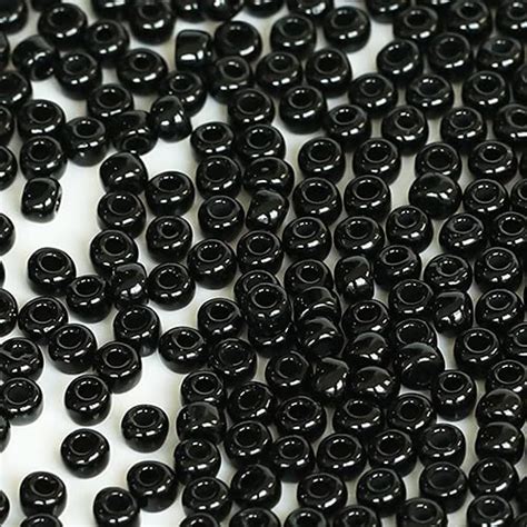 Tibaoffy Size Crafts Glass Seed Beads Mm Black Beads For Jewelry