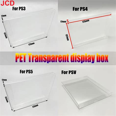 Jcd P S Limpar Caixa Transparente Para Ps Ps Ps Psv Jogo Disco