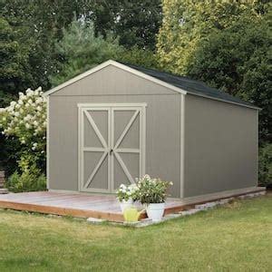 Handy Home Products Manhattan 12 Ft X 24 Ft Garage Wood Storage Shed