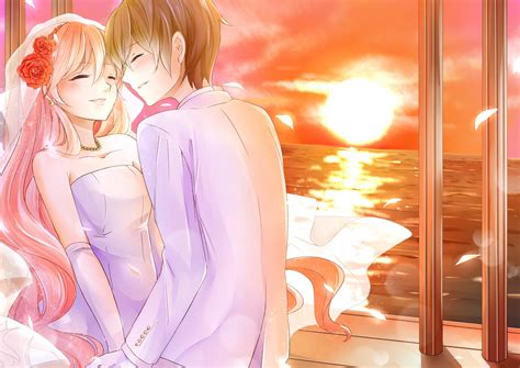 2048x1536 resolution | anime wedding couple illustration HD wallpaper ...