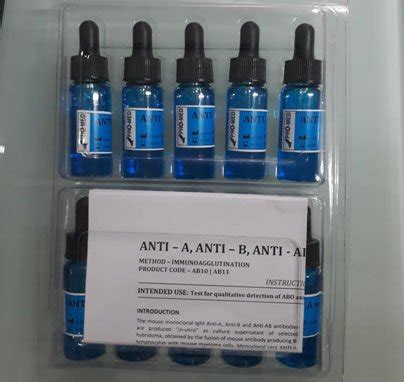 Blood Grouping Test Kit | ABD Blood Test From Anamol Labs