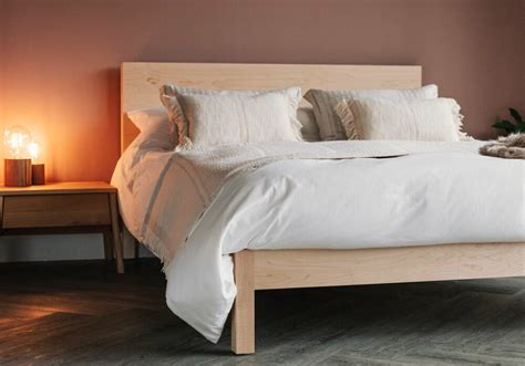 Malabar Contemporary Wooden Bed Natural Bed Company